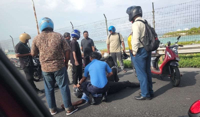 A road accident on bridge highway. | Photo: MV+